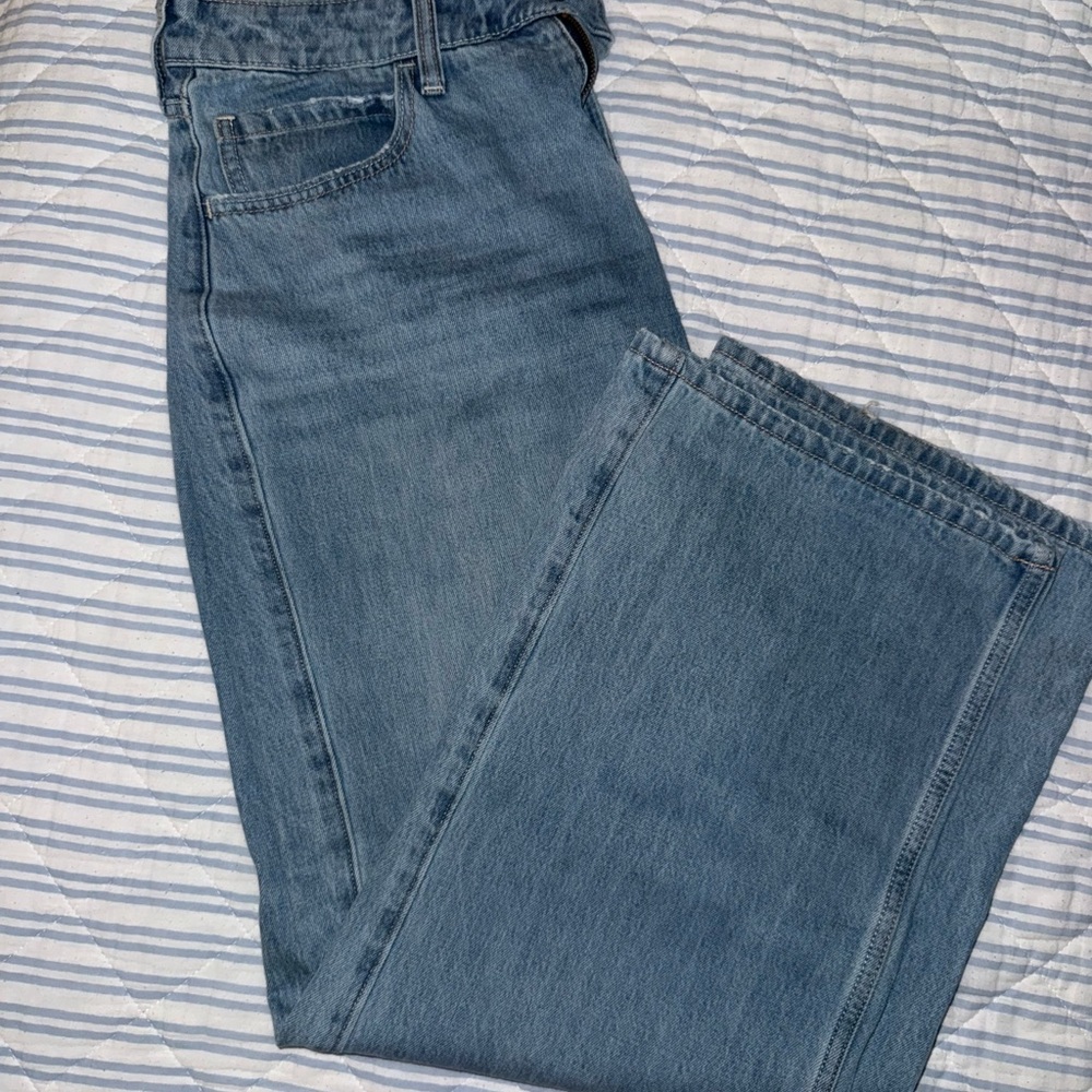 Hollister Light Blue Low-Rise Baggy Jeans